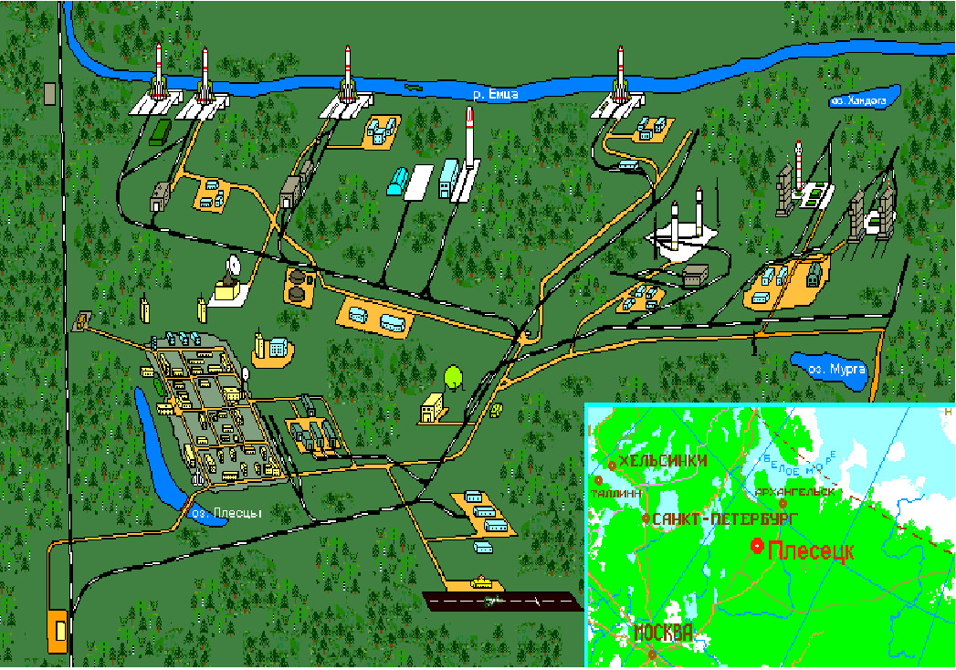 Город мирный архангельская область карта